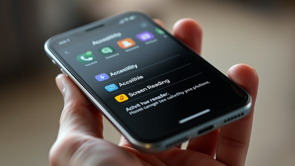 activate screen reader shortcuts