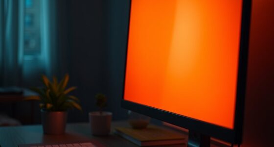 adjust screen to reduce eye strain