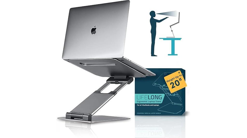 adjustable laptop desk stand