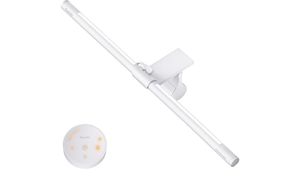 adjustable white desk light