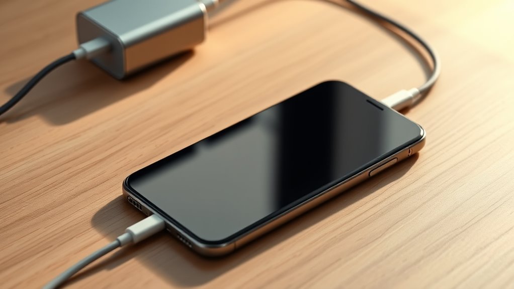 charging with device on