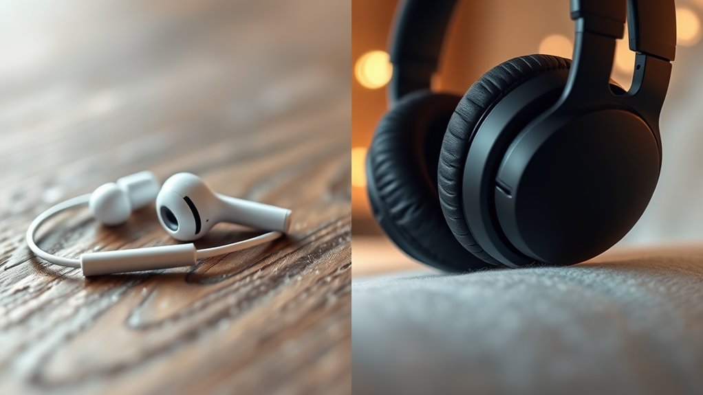 choosing between earbuds and headphones