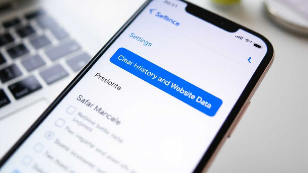 clear safari cache regularly