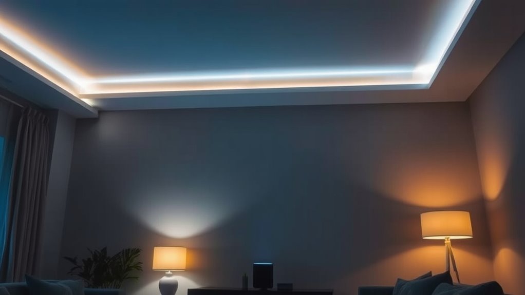 colorful lighting mood settings