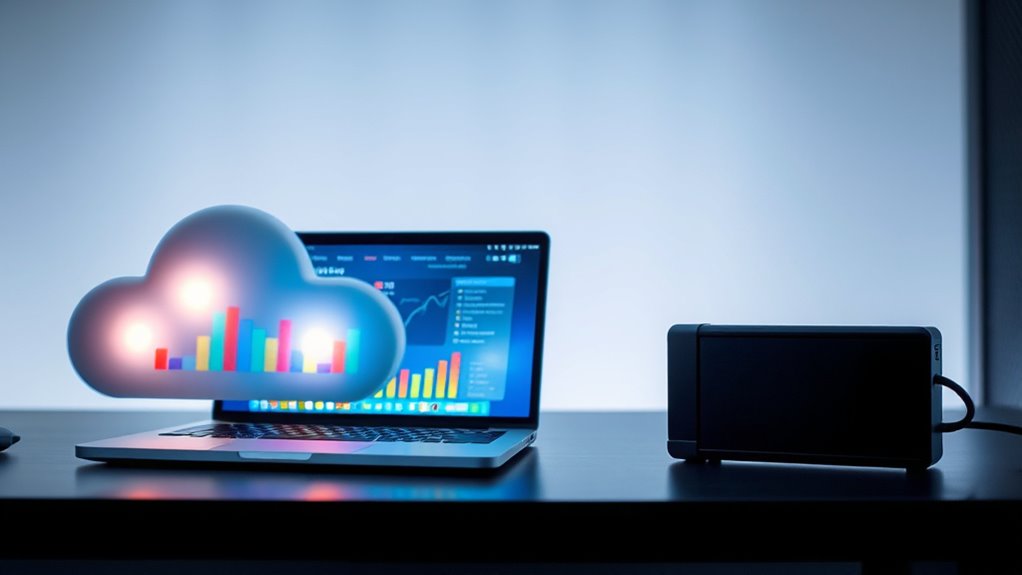 compare cloud and local backups