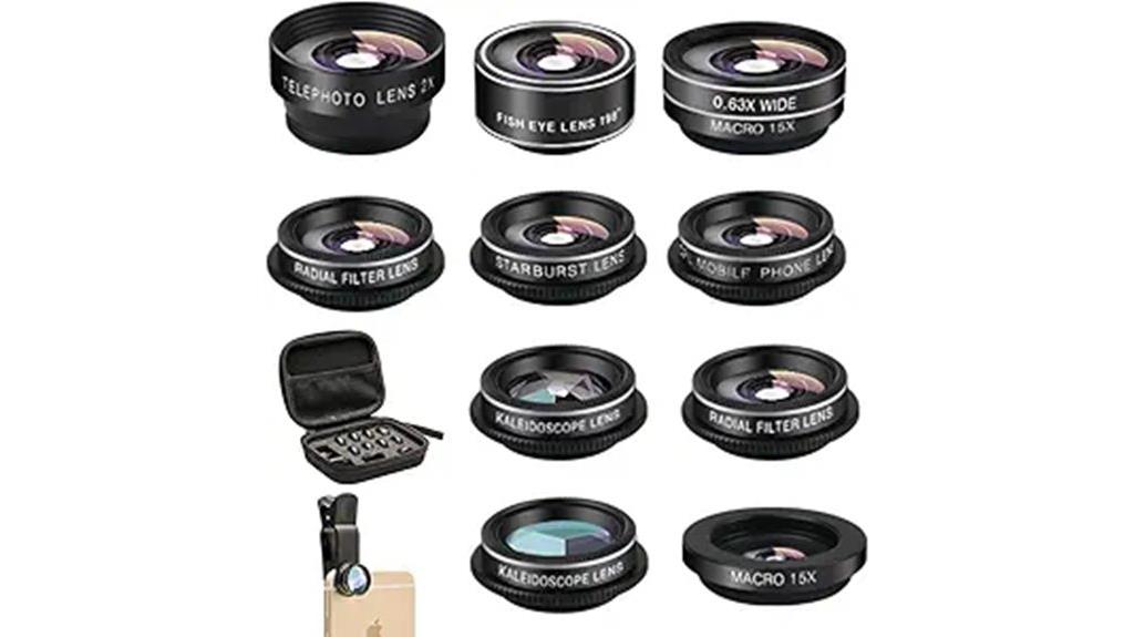 complete phone camera lens kit