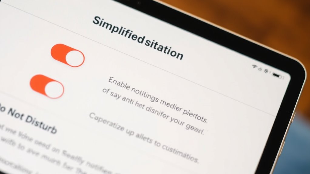 control notifications for focus