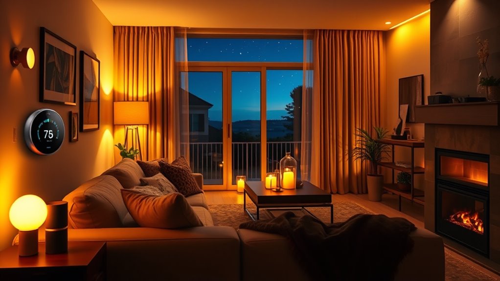 create calming evening environment