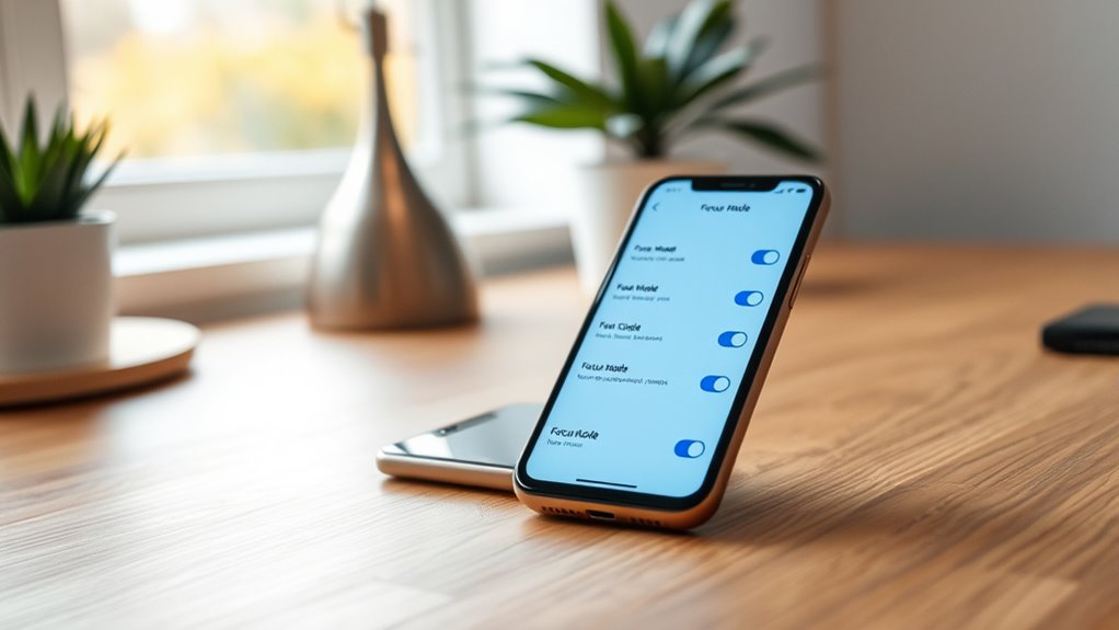 customizable focus mode setup