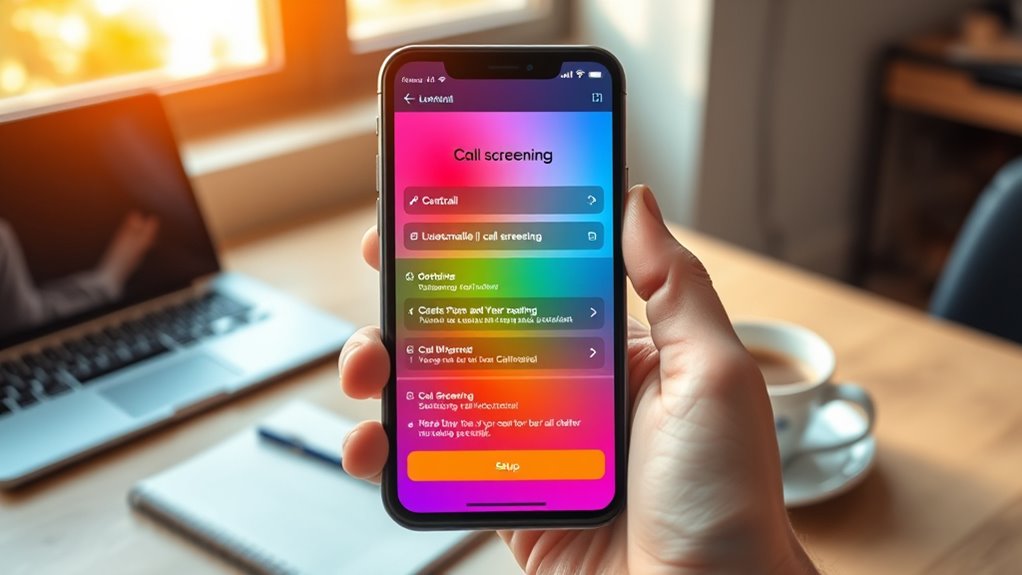 customize call screening preferences