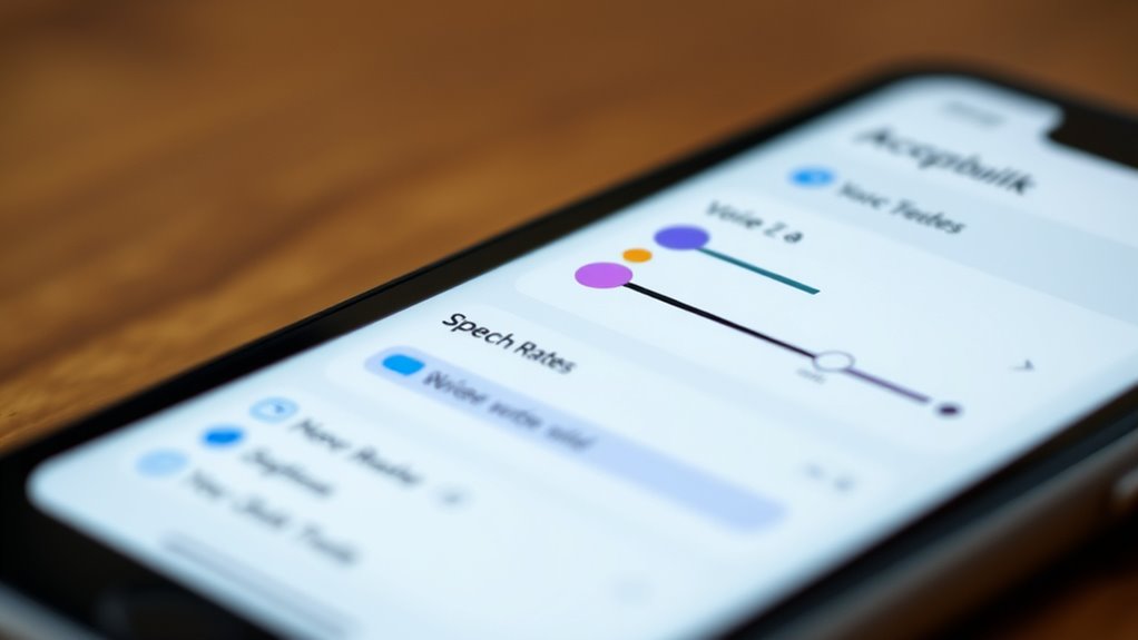 customize speech feedback settings