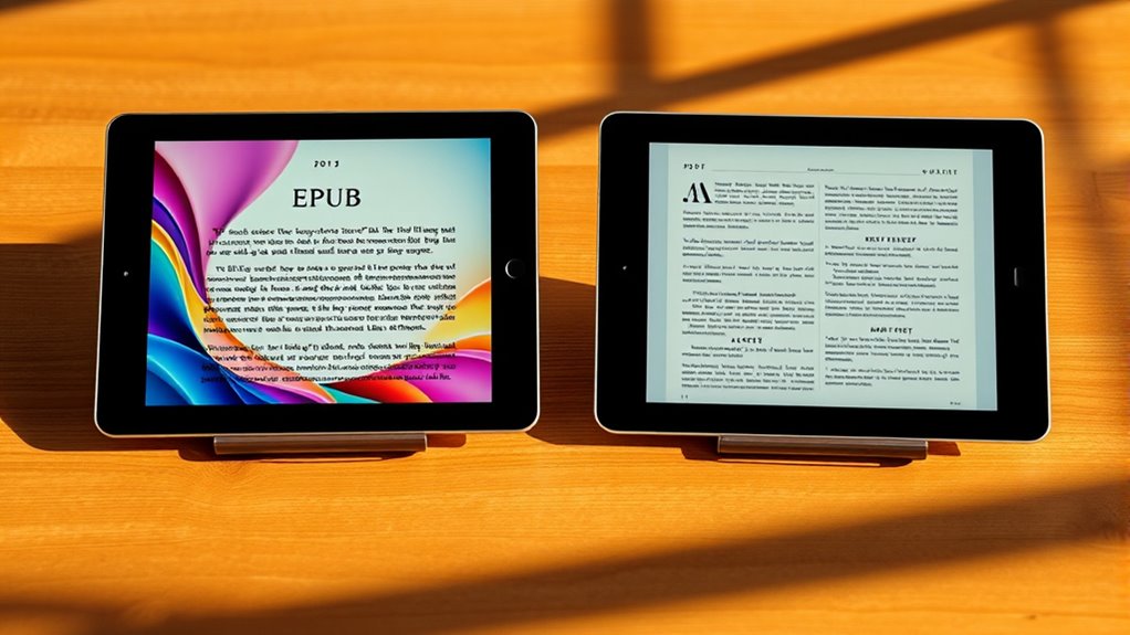 digital reading format comparison