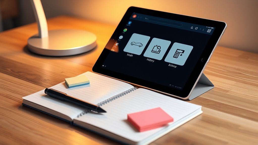 digital schoolwork organization system