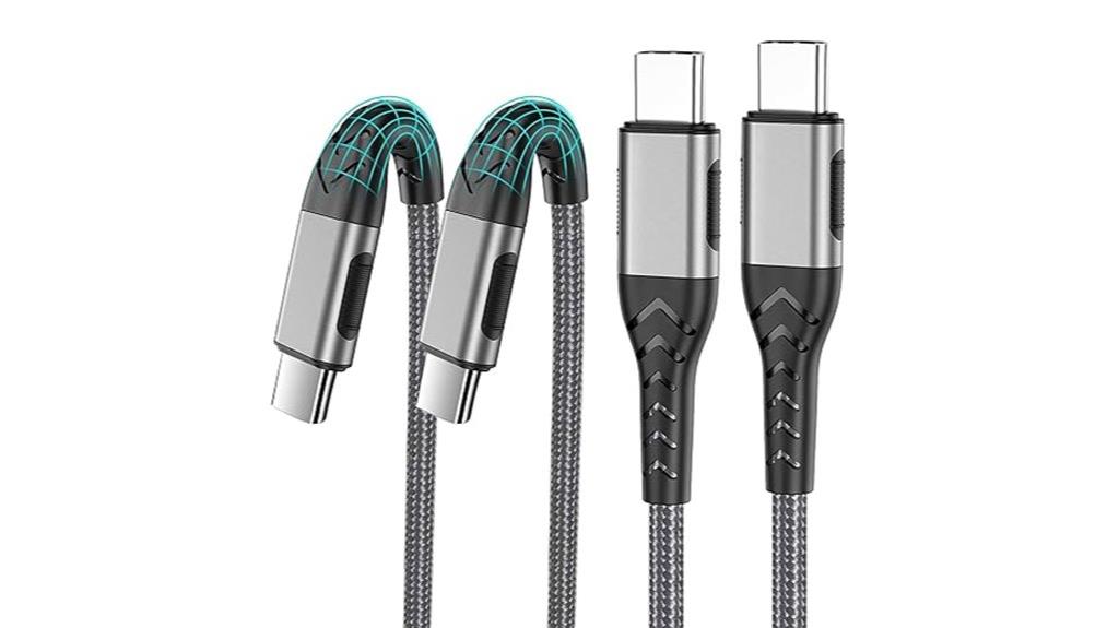 dual 10ft usb c cables