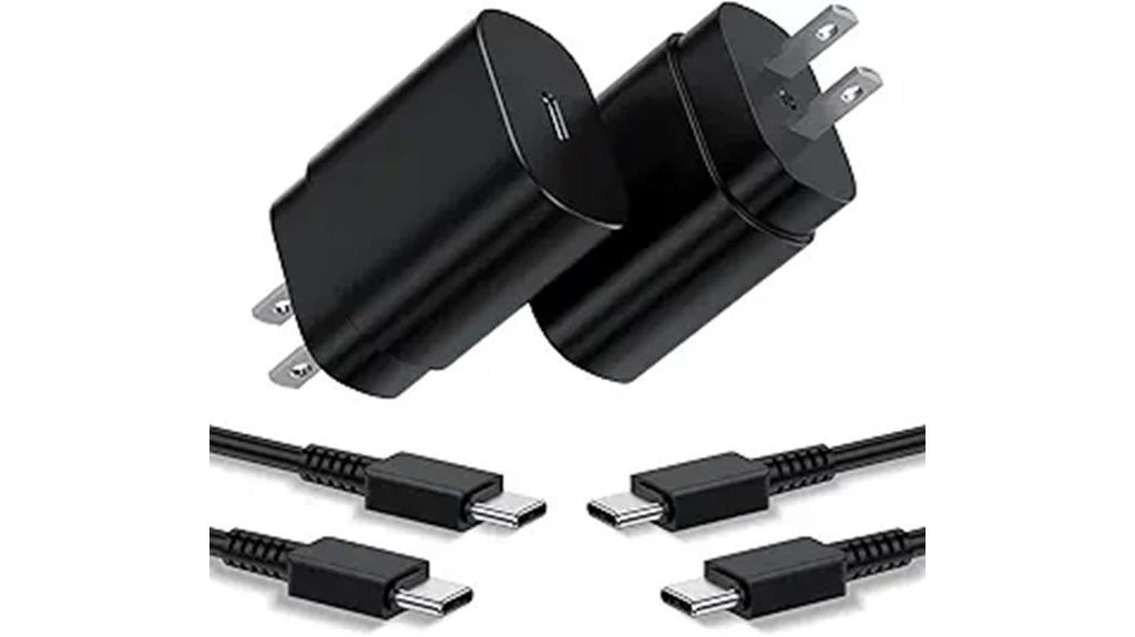 dual 25w usb c chargers