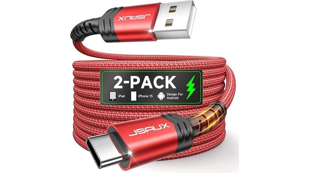 dual 6 6ft usb c cables