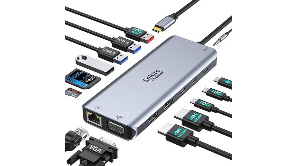 dual monitor usb c dock