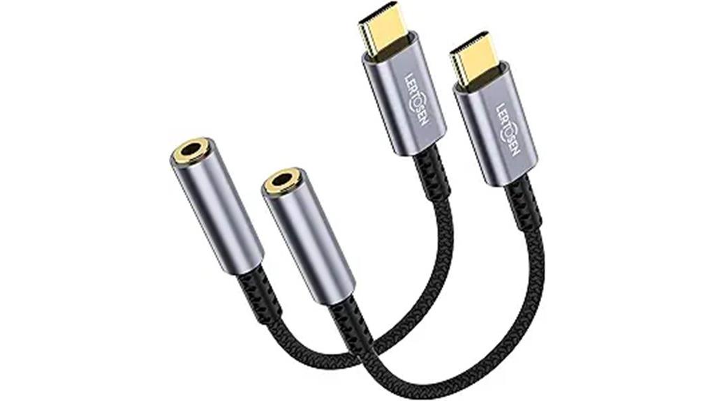 dual usb c headphone adapters