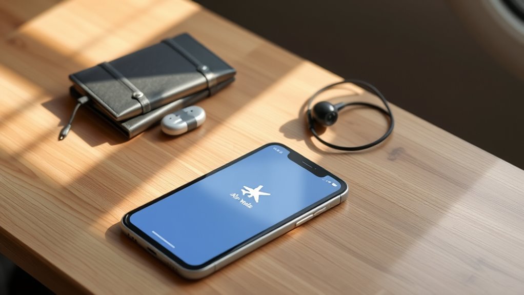 enable airplane mode for privacy