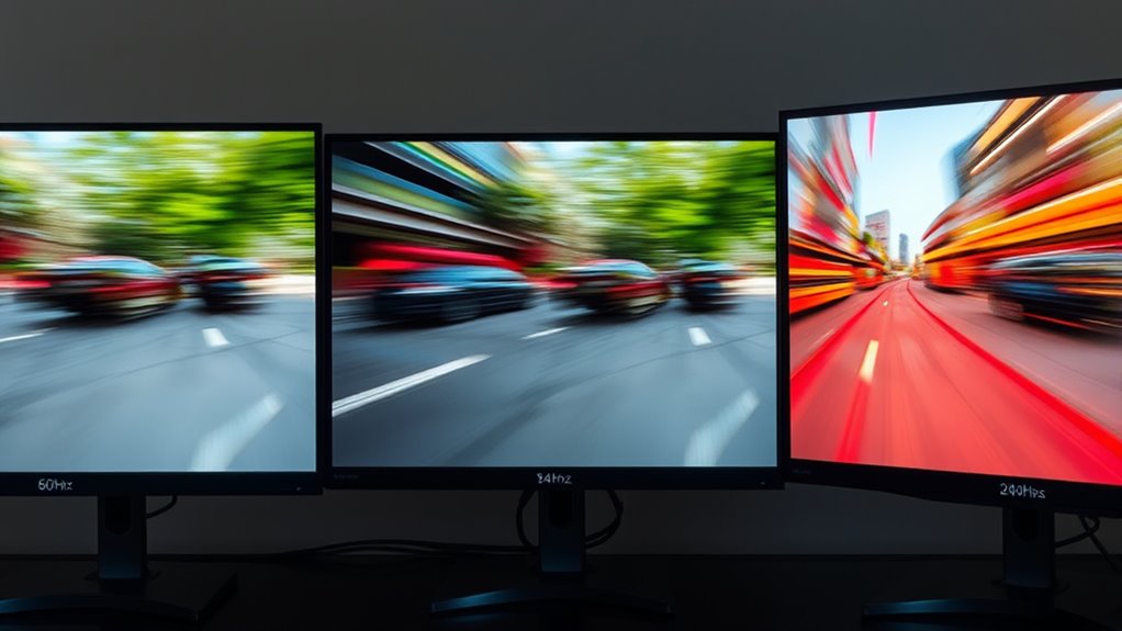 higher refresh rates enhance responsiveness