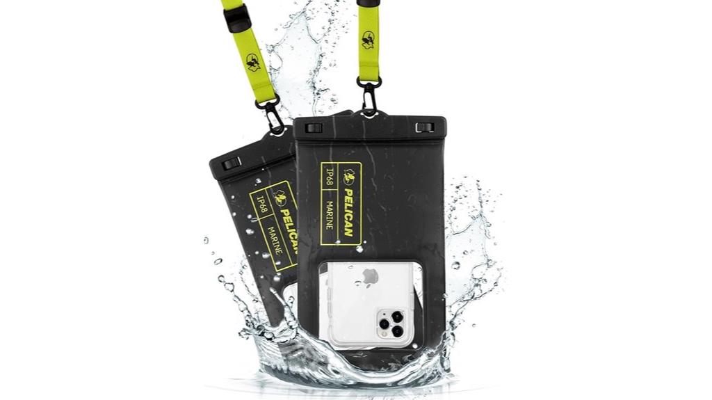 large waterproof phone pouches