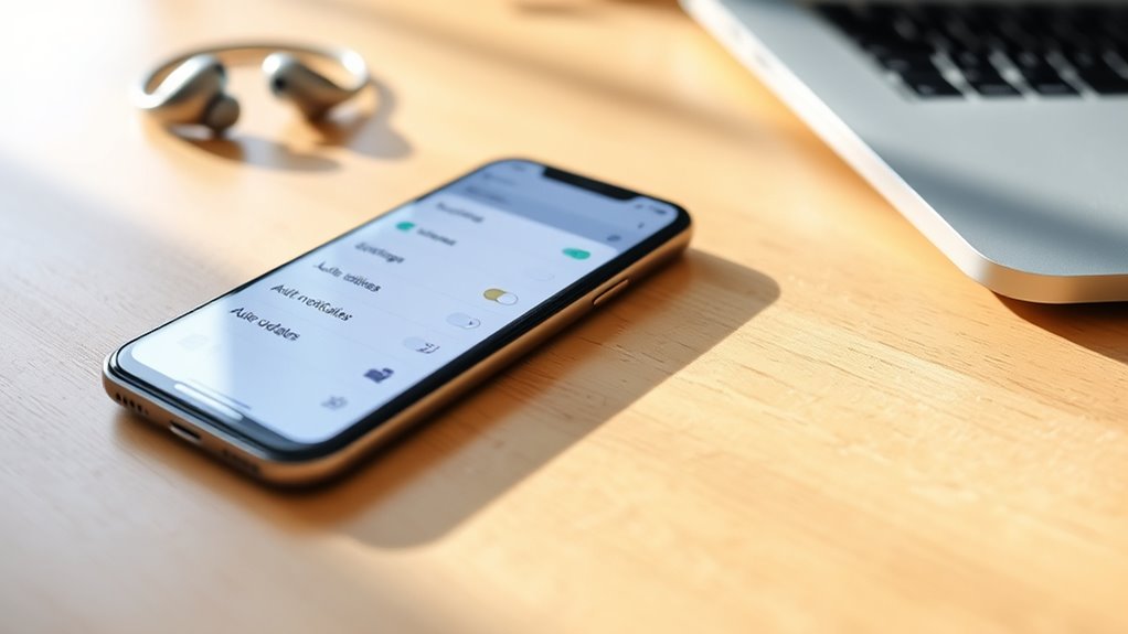 limit notifications auto updates