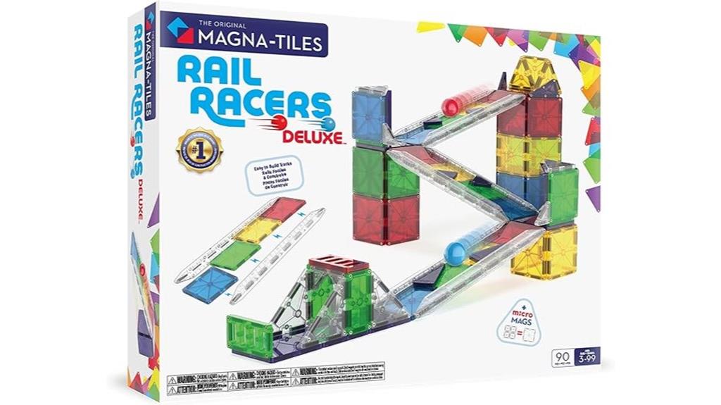 magnetic train track set