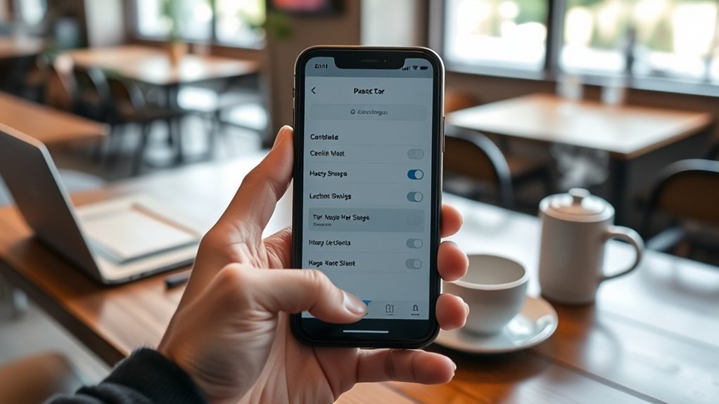 manage privacy and sharing