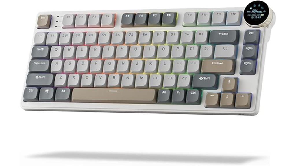 mechanical keyboard with display