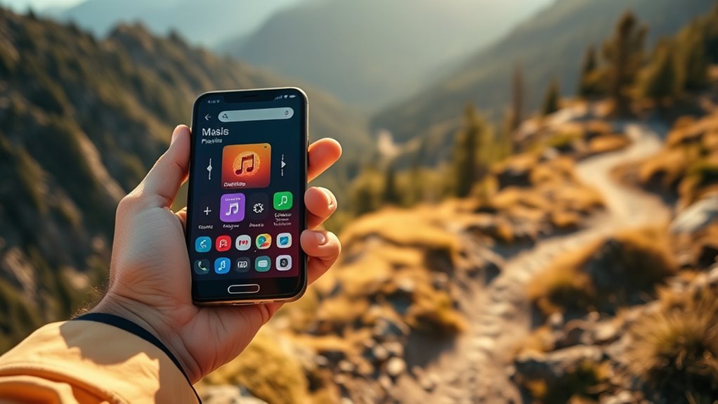 offline music and map downloads