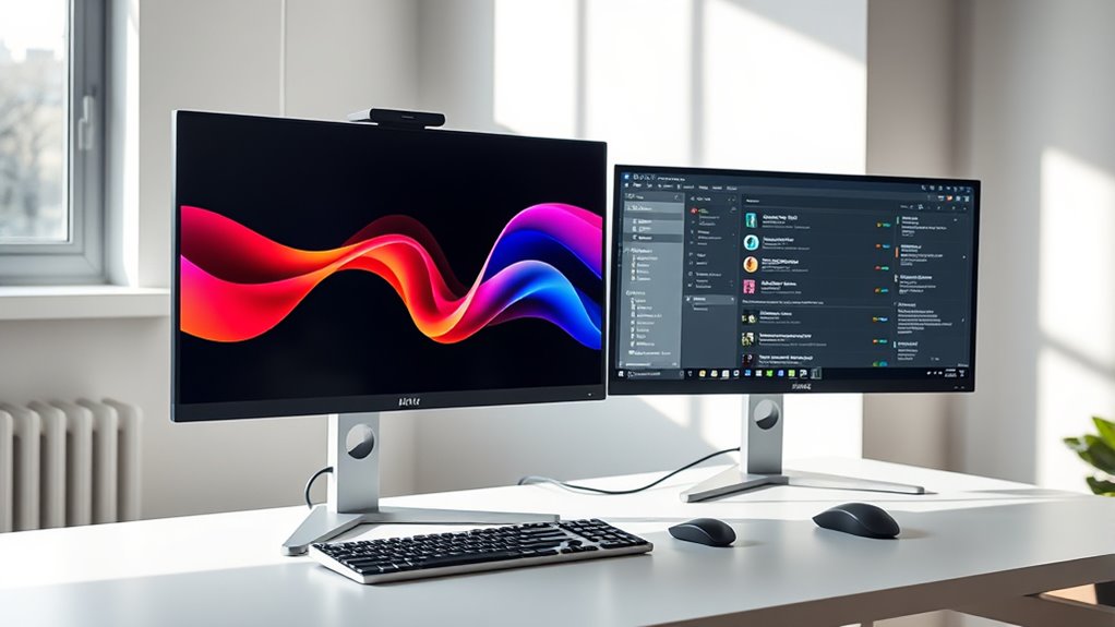 optimized dual monitor setup