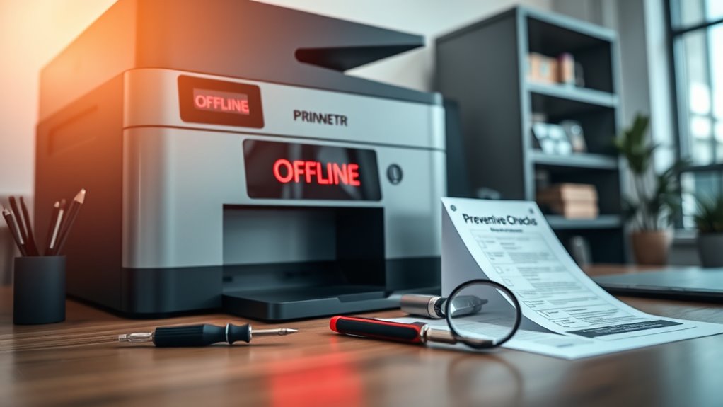 perform routine printer maintenance