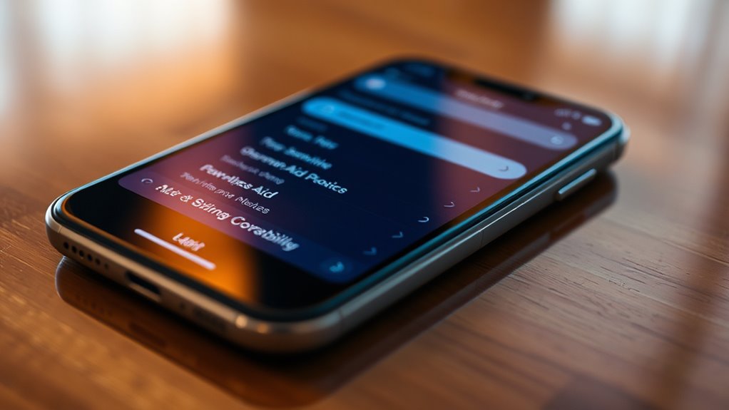 phone hidden hearing settings