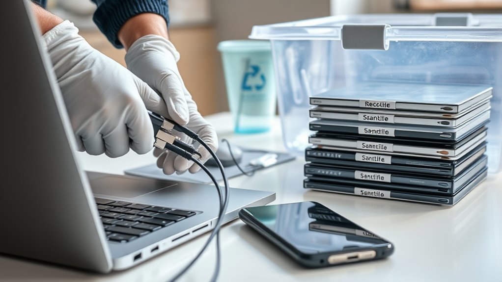 prepare devices for disposal