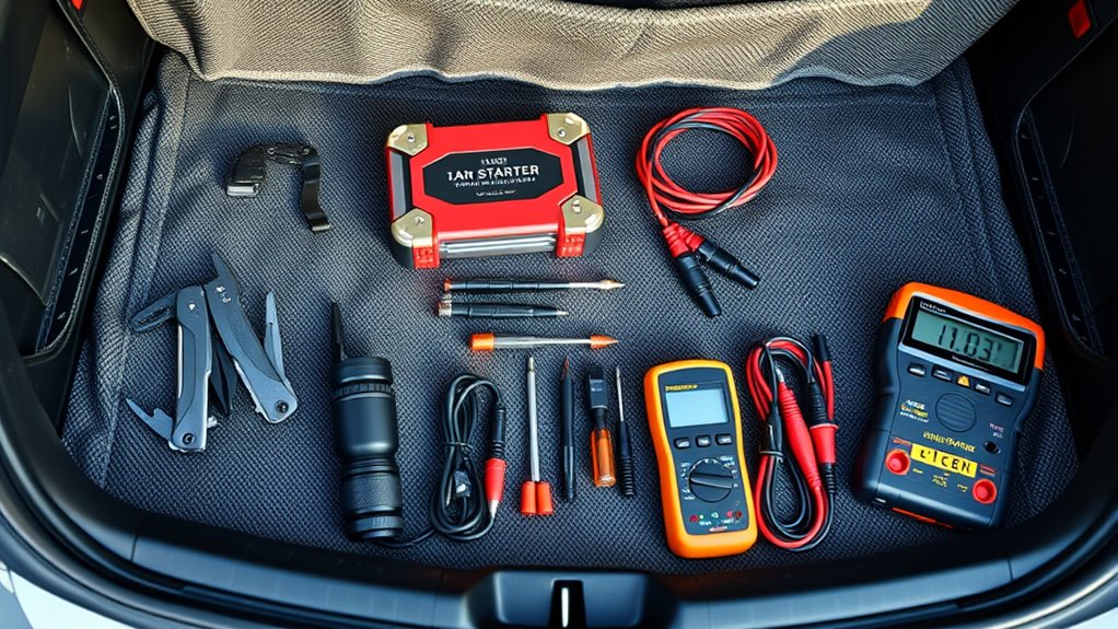 prepared roadside emergency kit