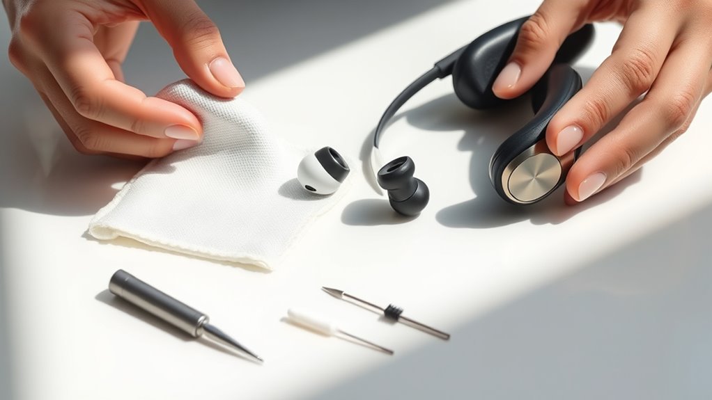 proper earbud cleaning technique