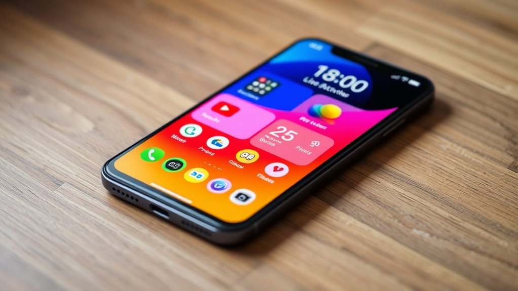 real time customizable lock screen