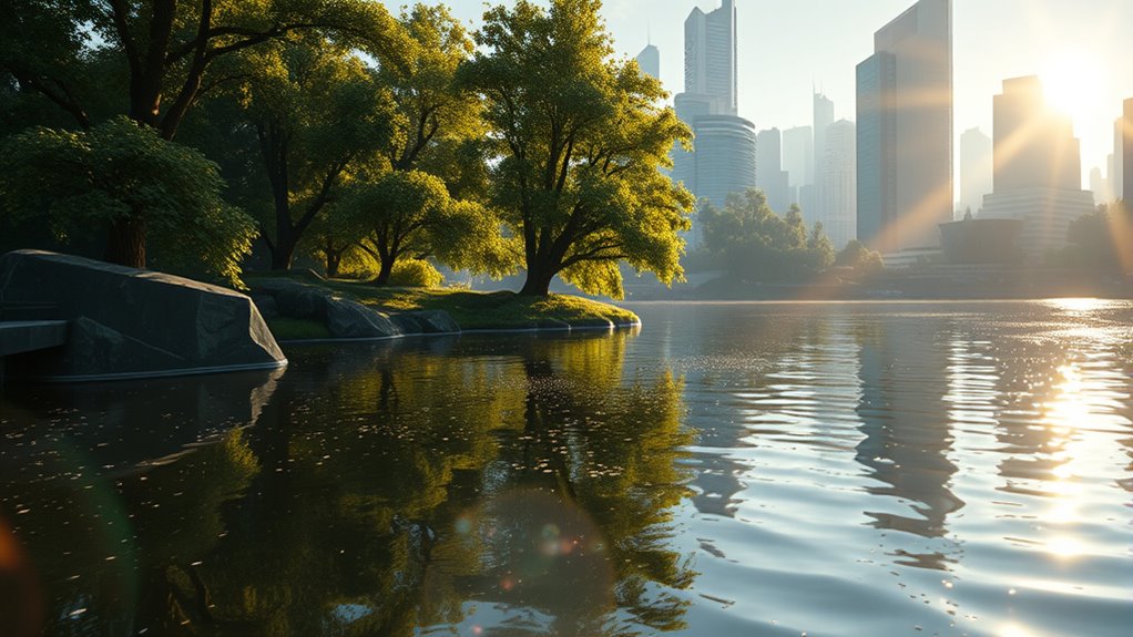 realistic lighting and reflections