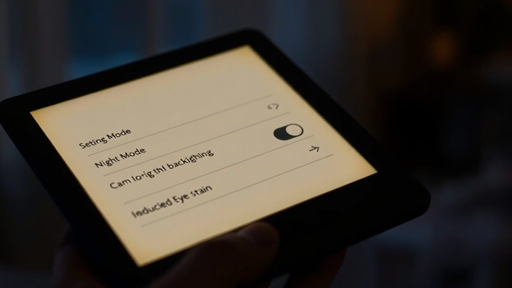 reduce eye strain at night