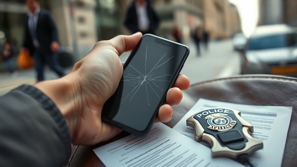 report stolen device to authorities