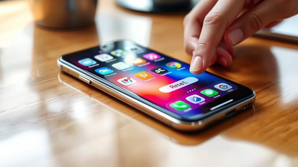 reset clear calibrate backup