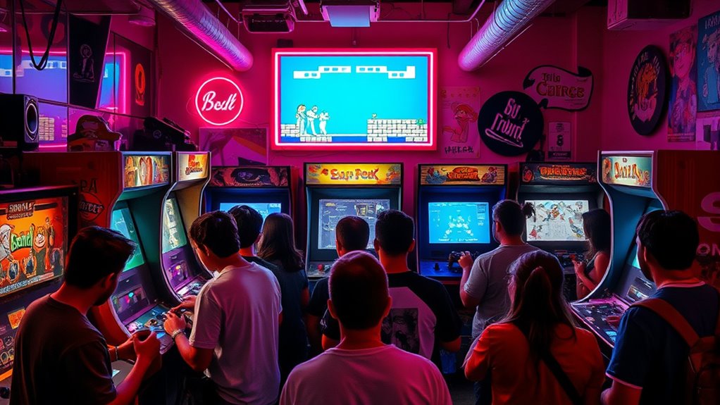 retro gaming social competitions