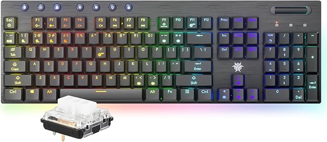 rgb wireless mechanical keyboard