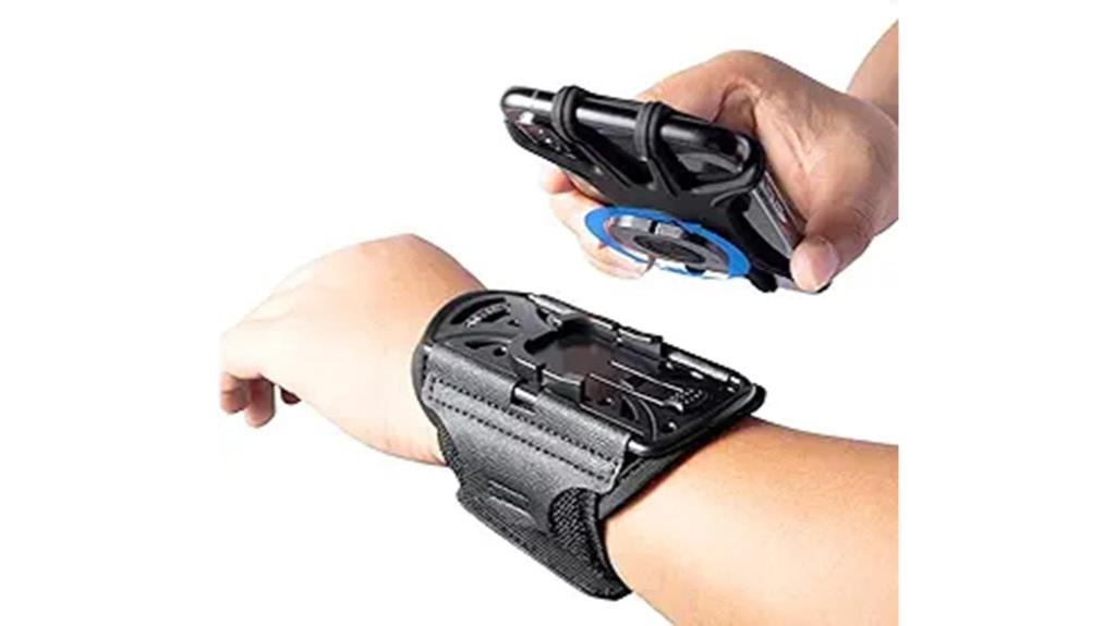 running wristband with key holder