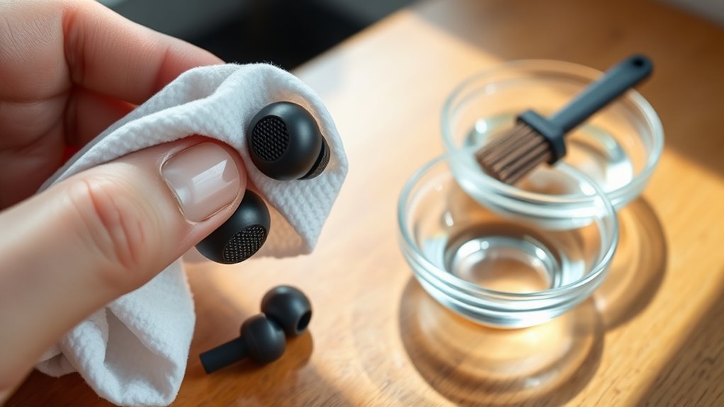 safe earbud cleaning methods