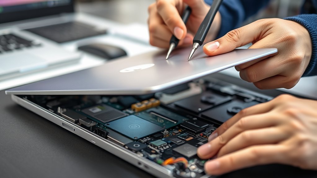 safe laptop disassembly procedures