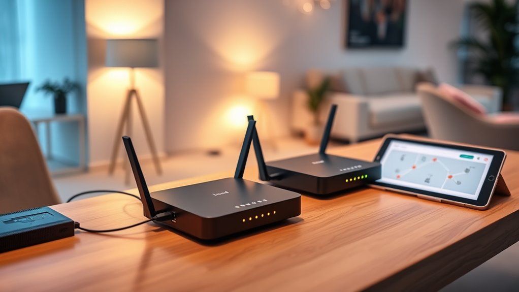 secure multi router network setup