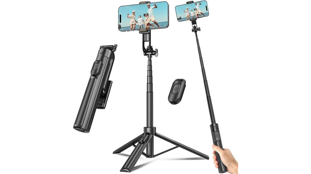 selfie stick tripod remote