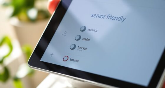 senior tablet accessibility features