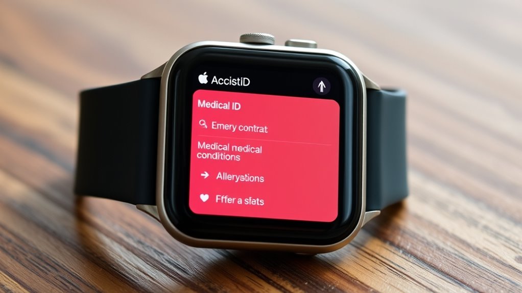 set up emergency health info